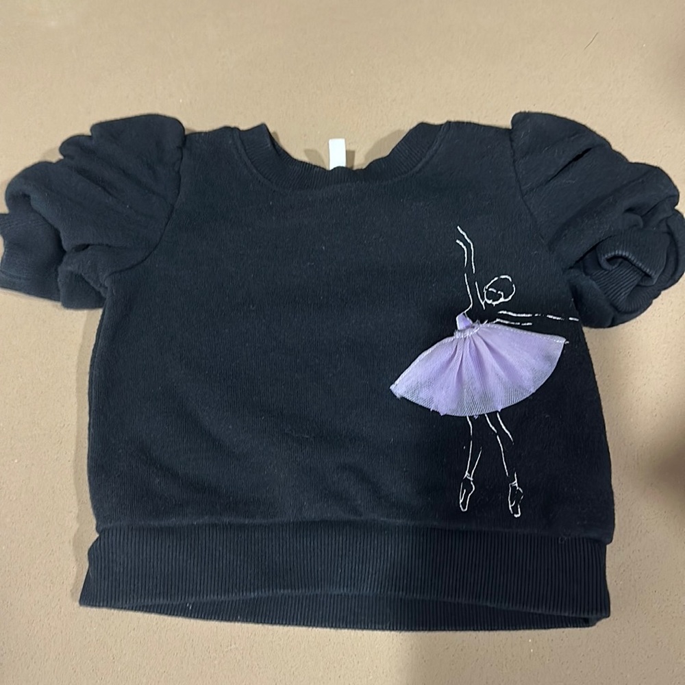 Janie and jack like new ballet sweatshirt